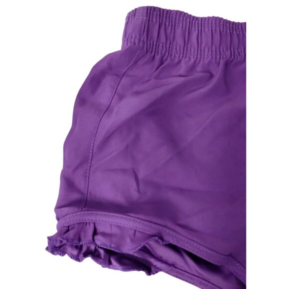 ORageous Girls Medium Solid Bright Violet Athletic Boardshorts New without Tags - Picture 4 of 5